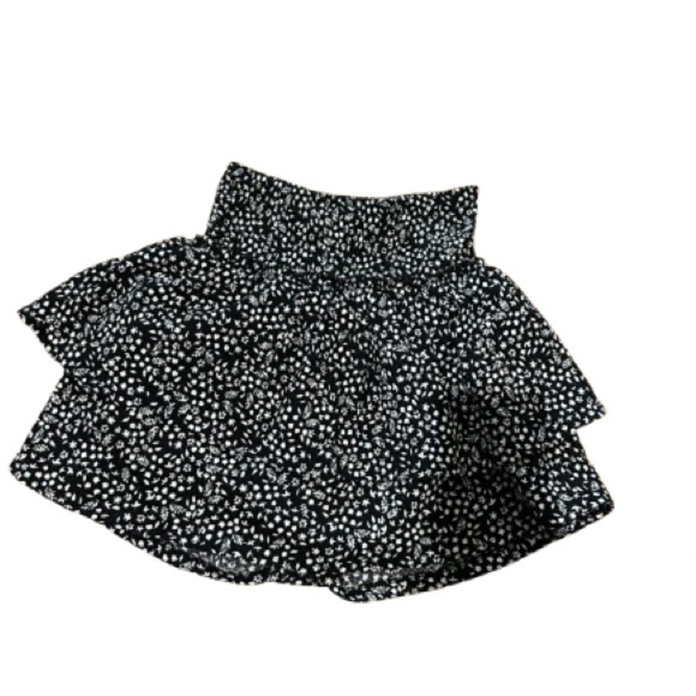 Zara Black and White Mini Skirt